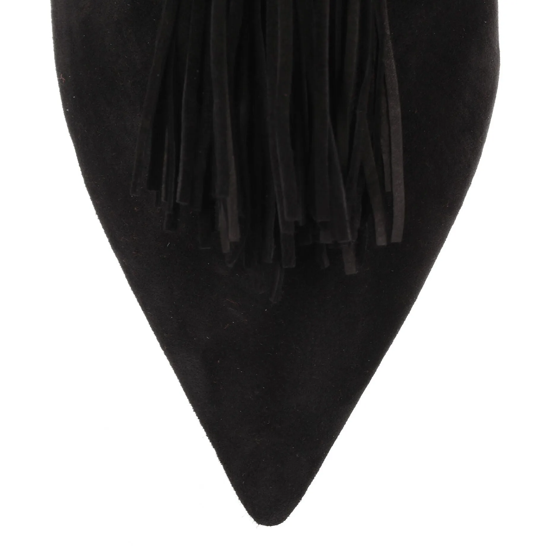 Medinana Flat black suede slipper