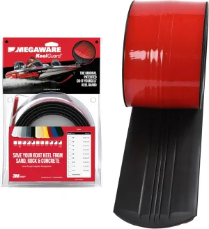 Megaware - Self-Adhesive DIY Keel Guard for Fiberglass and Specific Aluminum Boats - Protects from Rocks and Oyster Beds - 9 Kit Sizes - 5 Inches Wide (12 Assorted Colors)