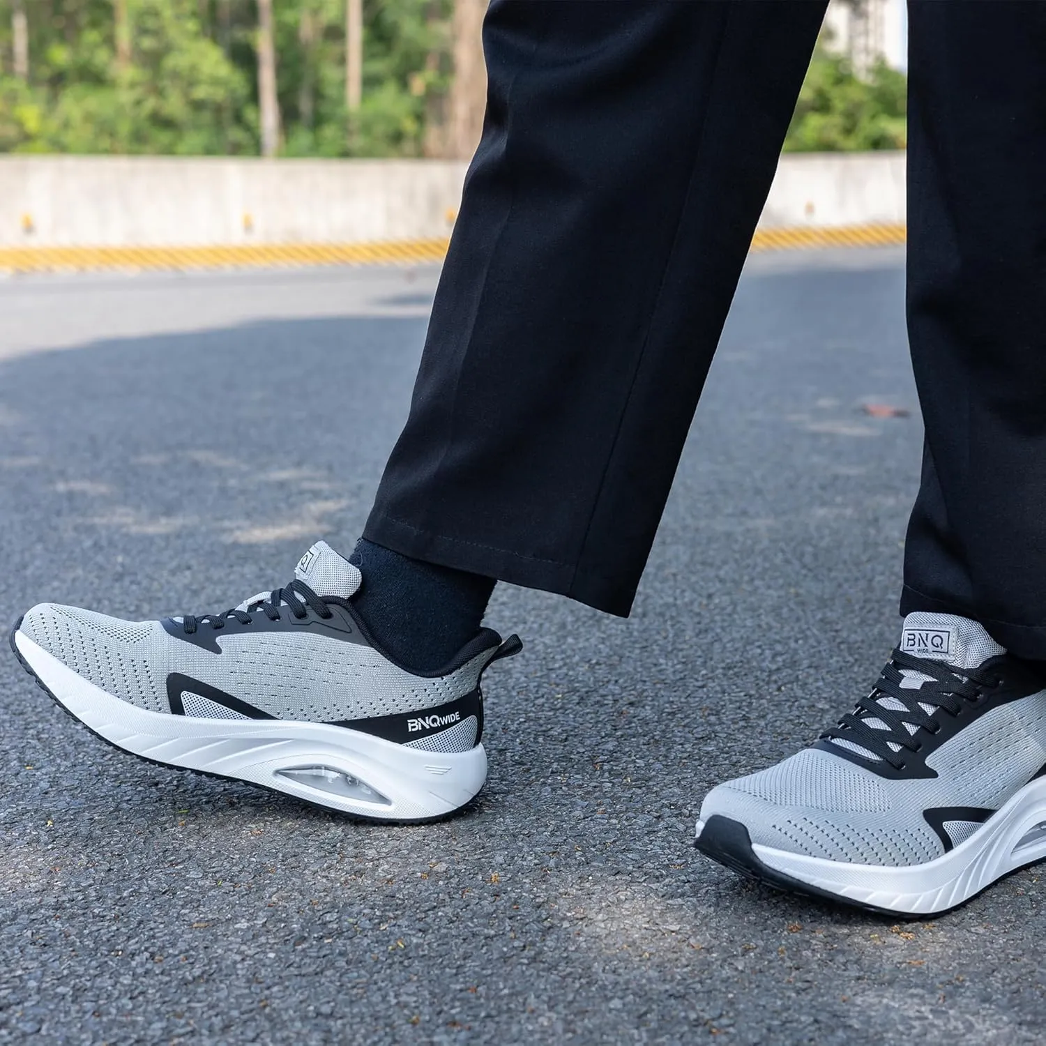 MEHOTO Wide Toe Box Shoes for Men Arch Support Running Shoes Tennis Fashion Walking Sneaker Wide Width Orthotic Shoe for Plantar Fasciitis Size 8-13