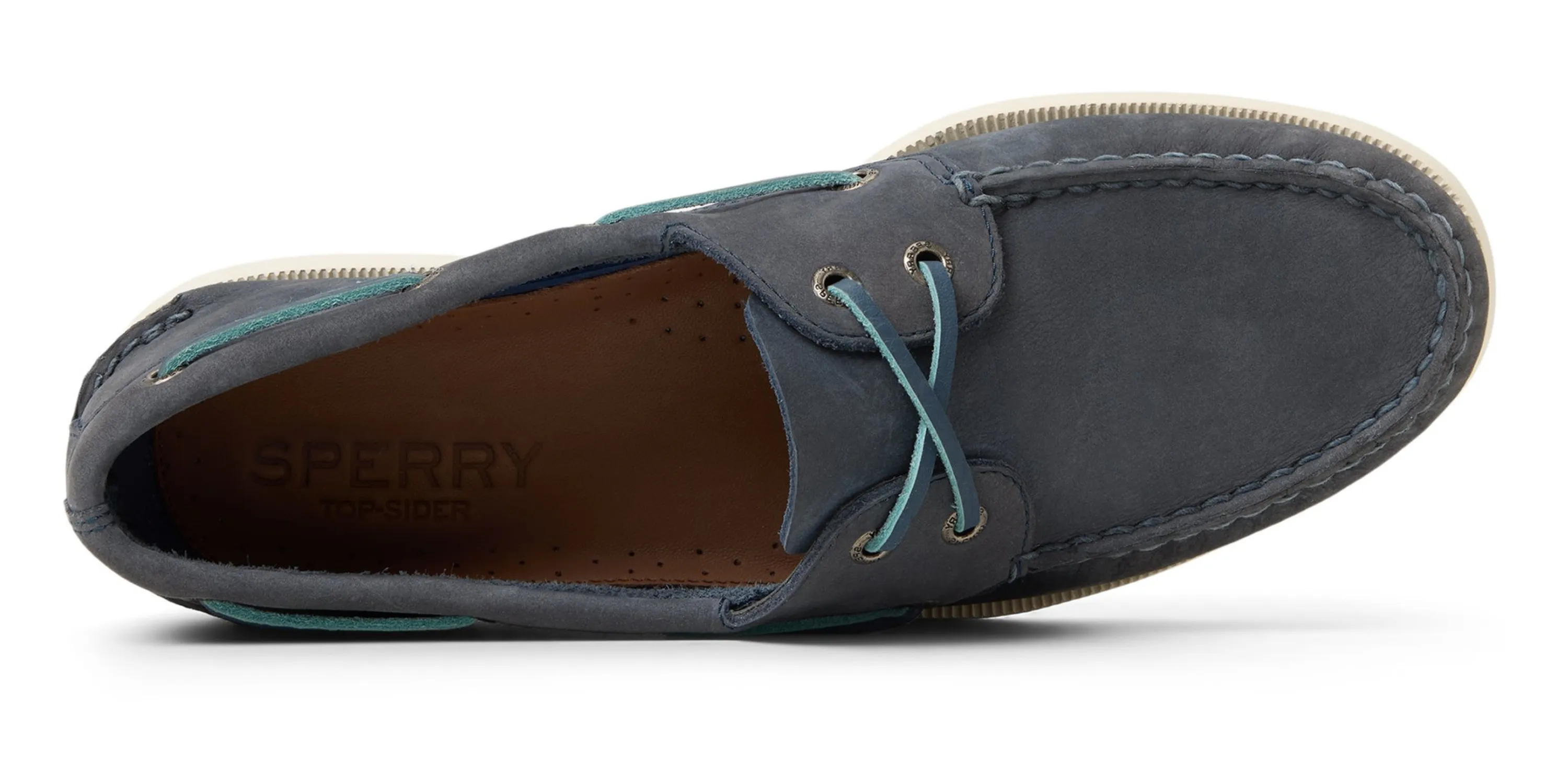 Men's Authentic Original 2-Eye Leather Wide Nubuck Dusty Blue