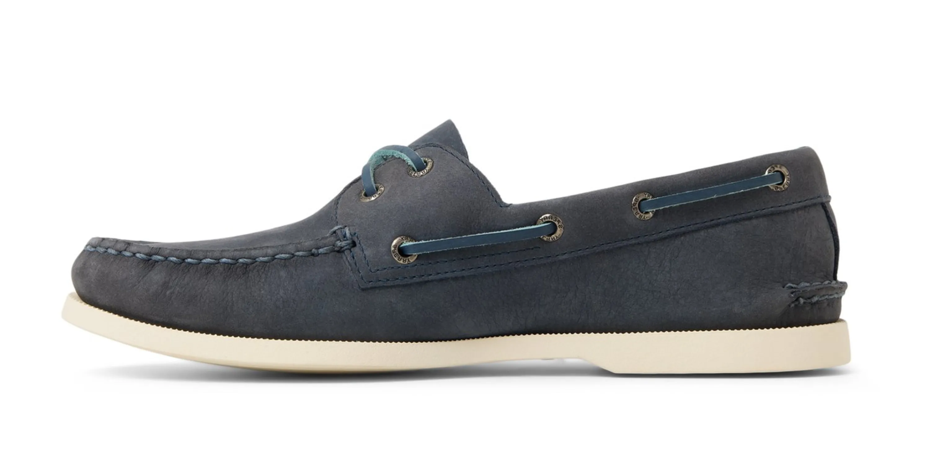 Men's Authentic Original 2-Eye Leather Wide Nubuck Dusty Blue