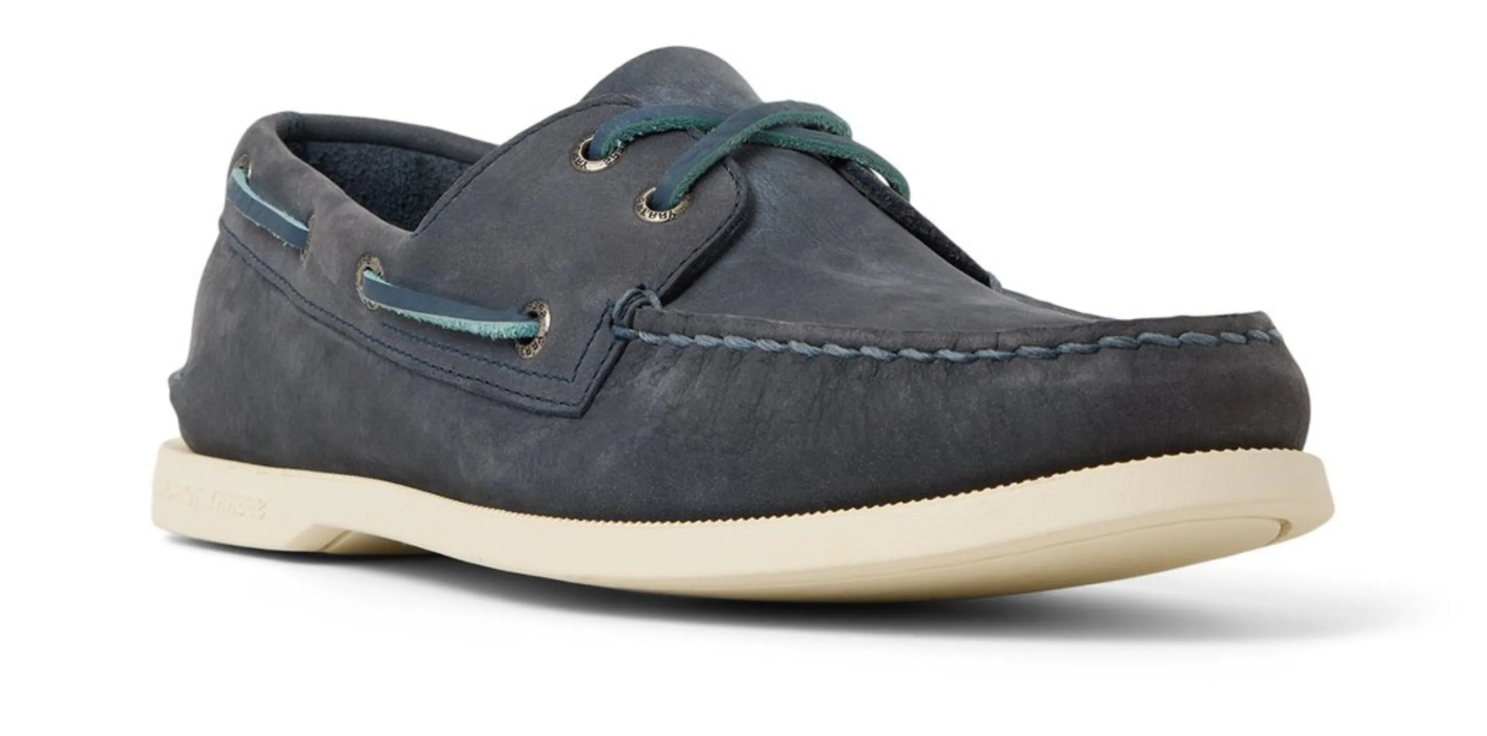 Men's Authentic Original 2-Eye Leather Wide Nubuck Dusty Blue