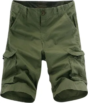 Mens Big and Tall Shorts Buckle Zipper Cargo Shorts Multi Pocket Casual Athletic Shorts Trendy Outfits Clothing 2024