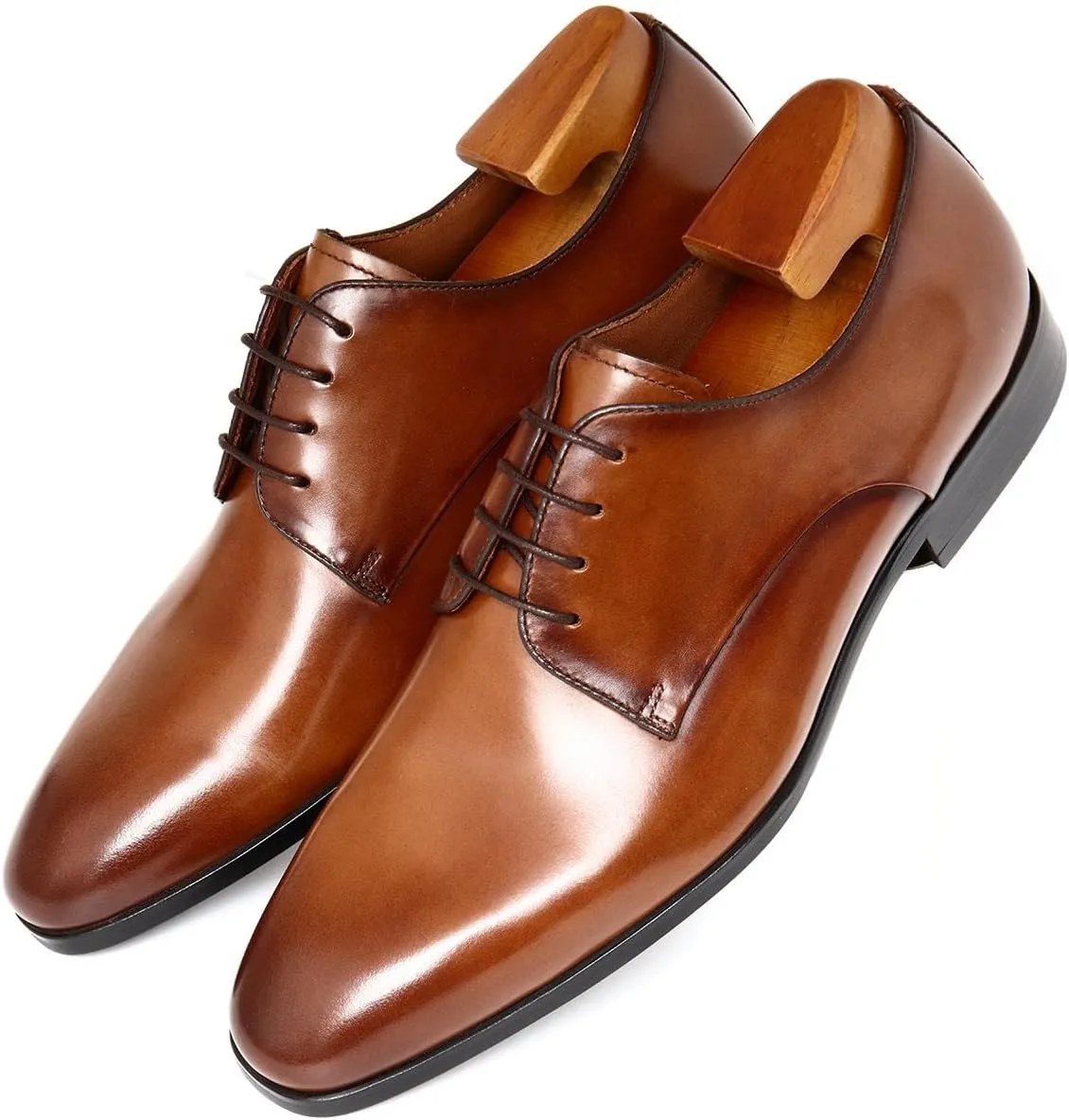 Men's Business Casual Dress Oxfords Formal Lace-Up Shoes for Office, Parties, and Daily Wear