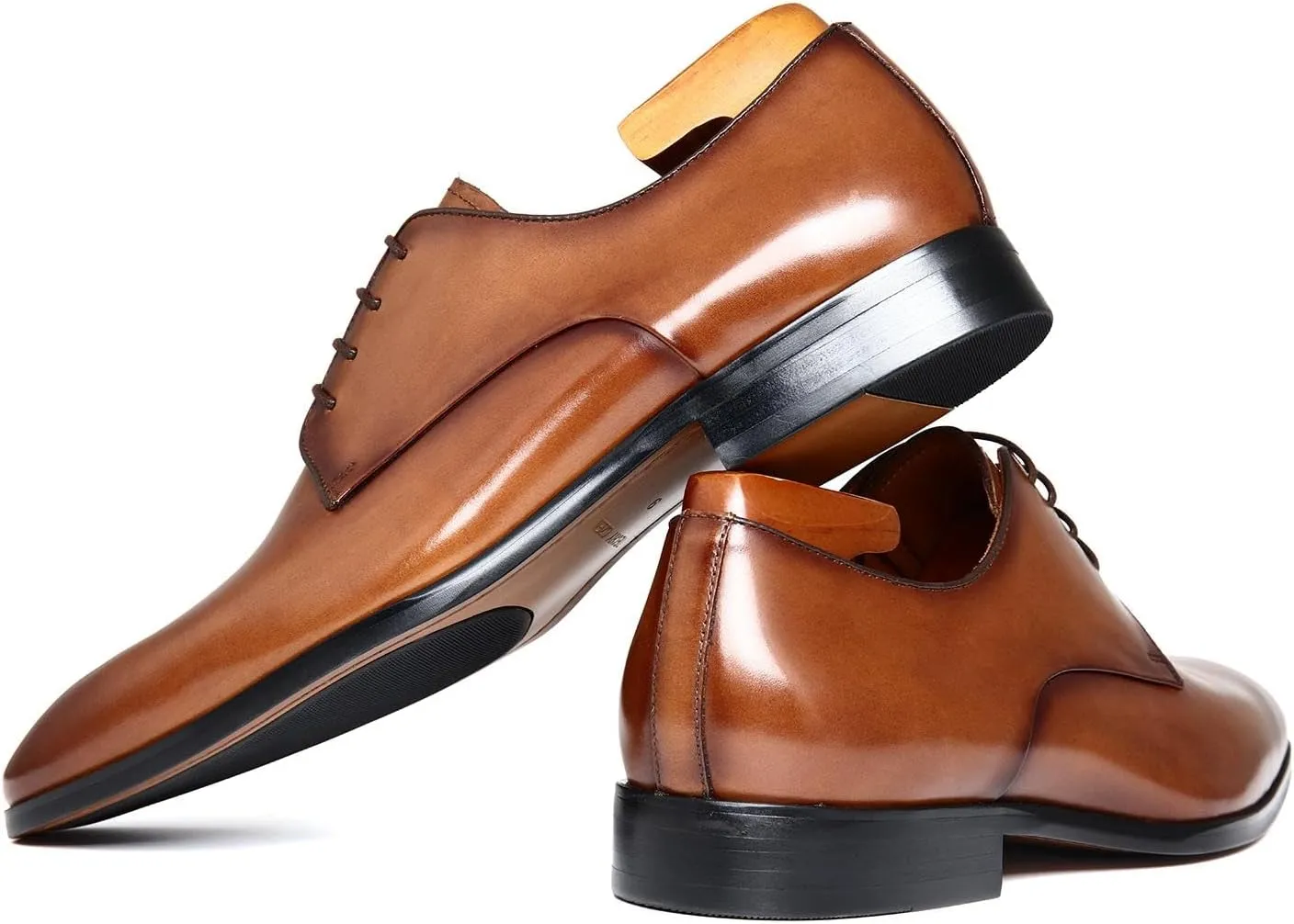 Men's Business Casual Dress Oxfords Formal Lace-Up Shoes for Office, Parties, and Daily Wear