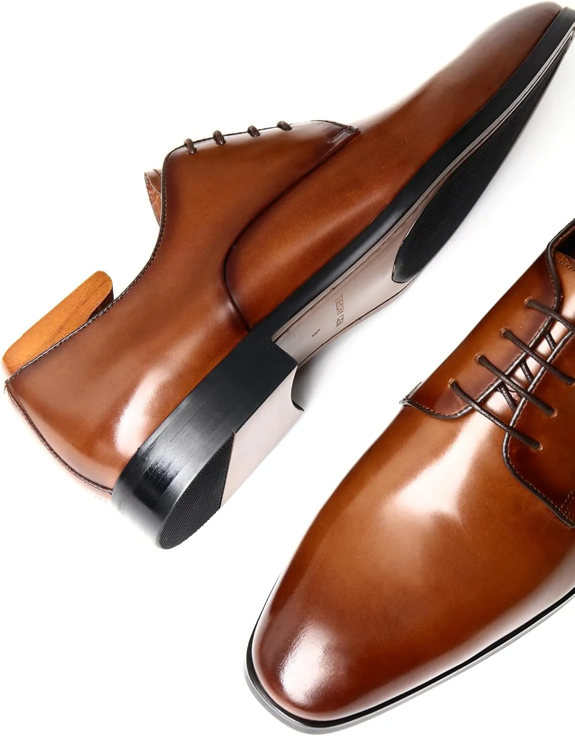 Men's Business Casual Dress Oxfords Formal Lace-Up Shoes for Office, Parties, and Daily Wear