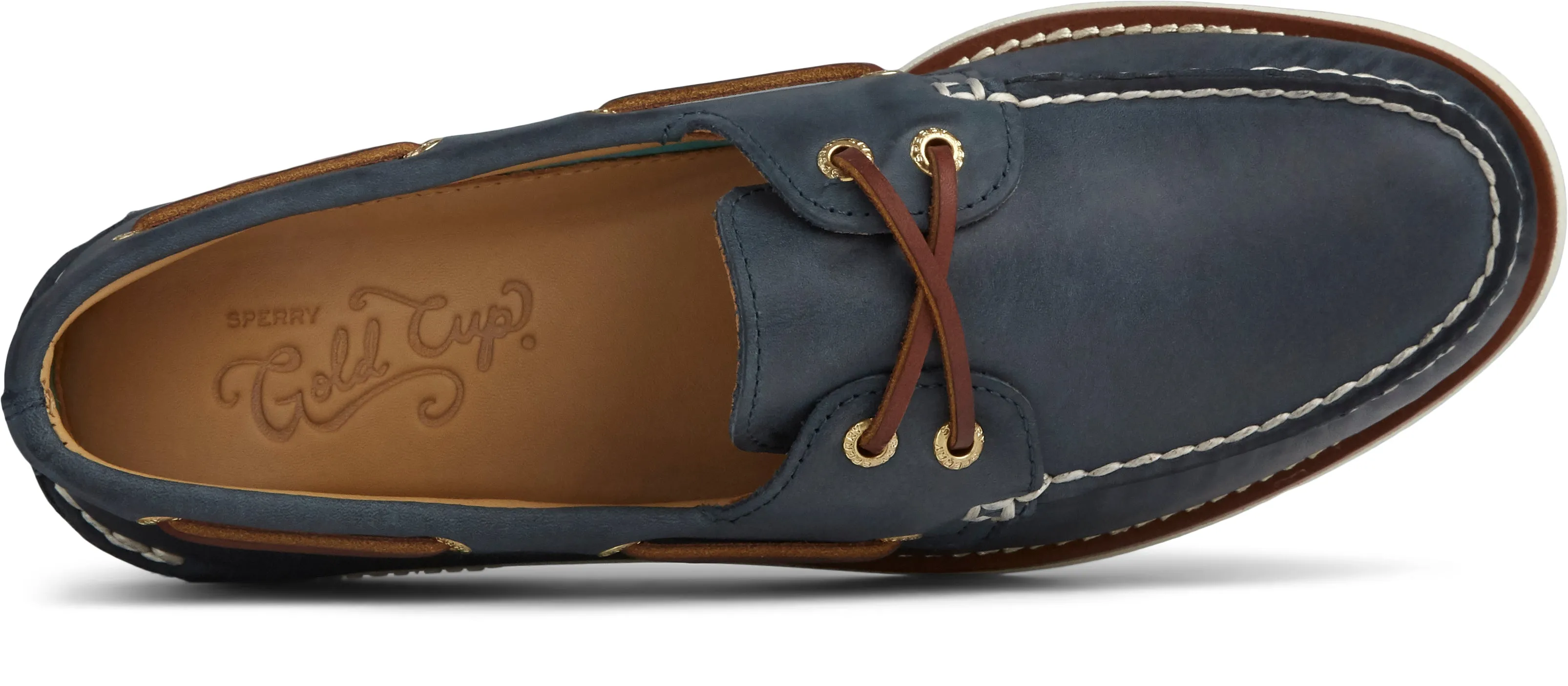 Men's Gold A/O 2-Eye Wide Navy
