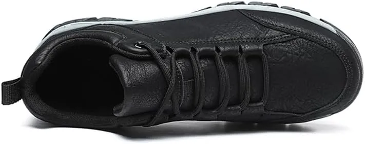 Men’s Lace Up Casual Fashion Non-Slip Microfiber Leather Shoes