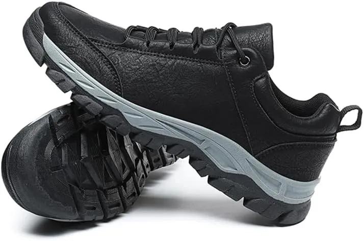 Men’s Lace Up Casual Fashion Non-Slip Microfiber Leather Shoes