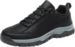 Men’s Lace Up Casual Fashion Non-Slip Microfiber Leather Shoes
