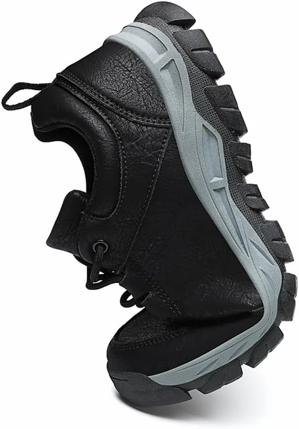 Men’s Lace Up Casual Fashion Non-Slip Microfiber Leather Shoes