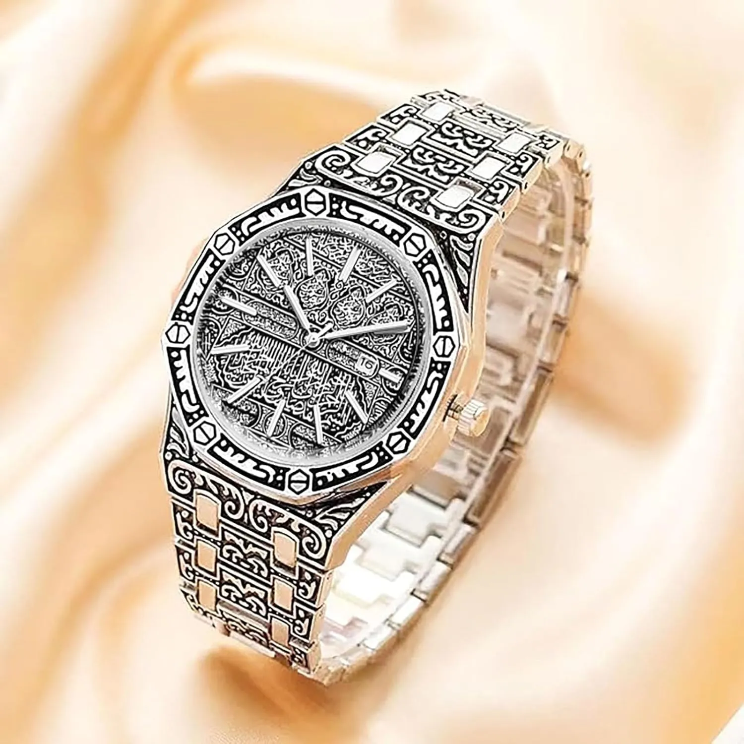 Men's Vintage Watch Fashion Business Men's Watch, Classic Octagon Dial Design Calendar Men's Watch, Men's Casual Wrist Watch