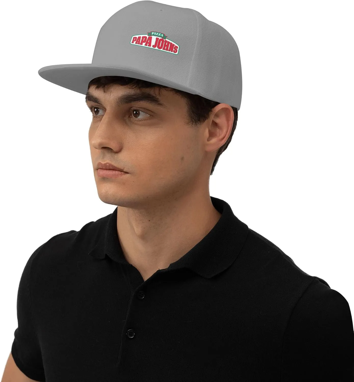 Men's Women's Logo Snapback Baseball Caps Adjustable Flat Bill Brim Caps Work Hat for Adult Unisex Women Men