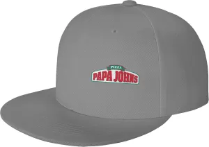 Men's Women's Logo Snapback Baseball Caps Adjustable Flat Bill Brim Caps Work Hat for Adult Unisex Women Men