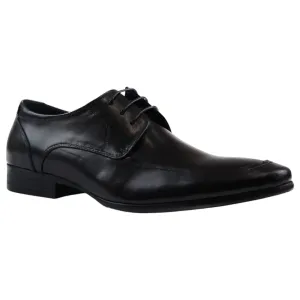 Mens Zasel Daniel Black Leather Lace Up Shoes