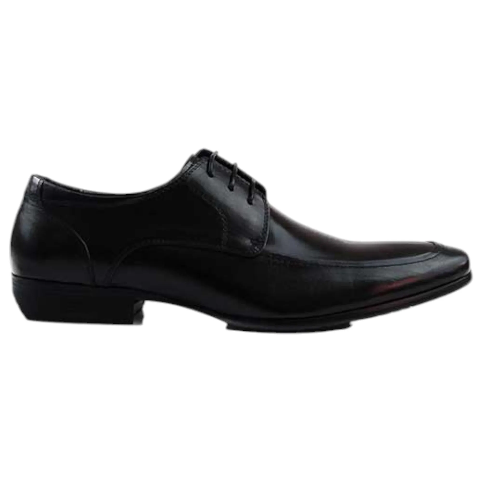 Mens Zasel Daniel Black Leather Lace Up Shoes