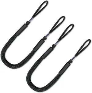 Mooring Strap Bungee Dock Line - Essential Accessories for Built-in Bumpers, Kayaks, Boats, SeaDoo, Jet Skis, Pontoons, Canoes, Jet Skis, and More 2Pack