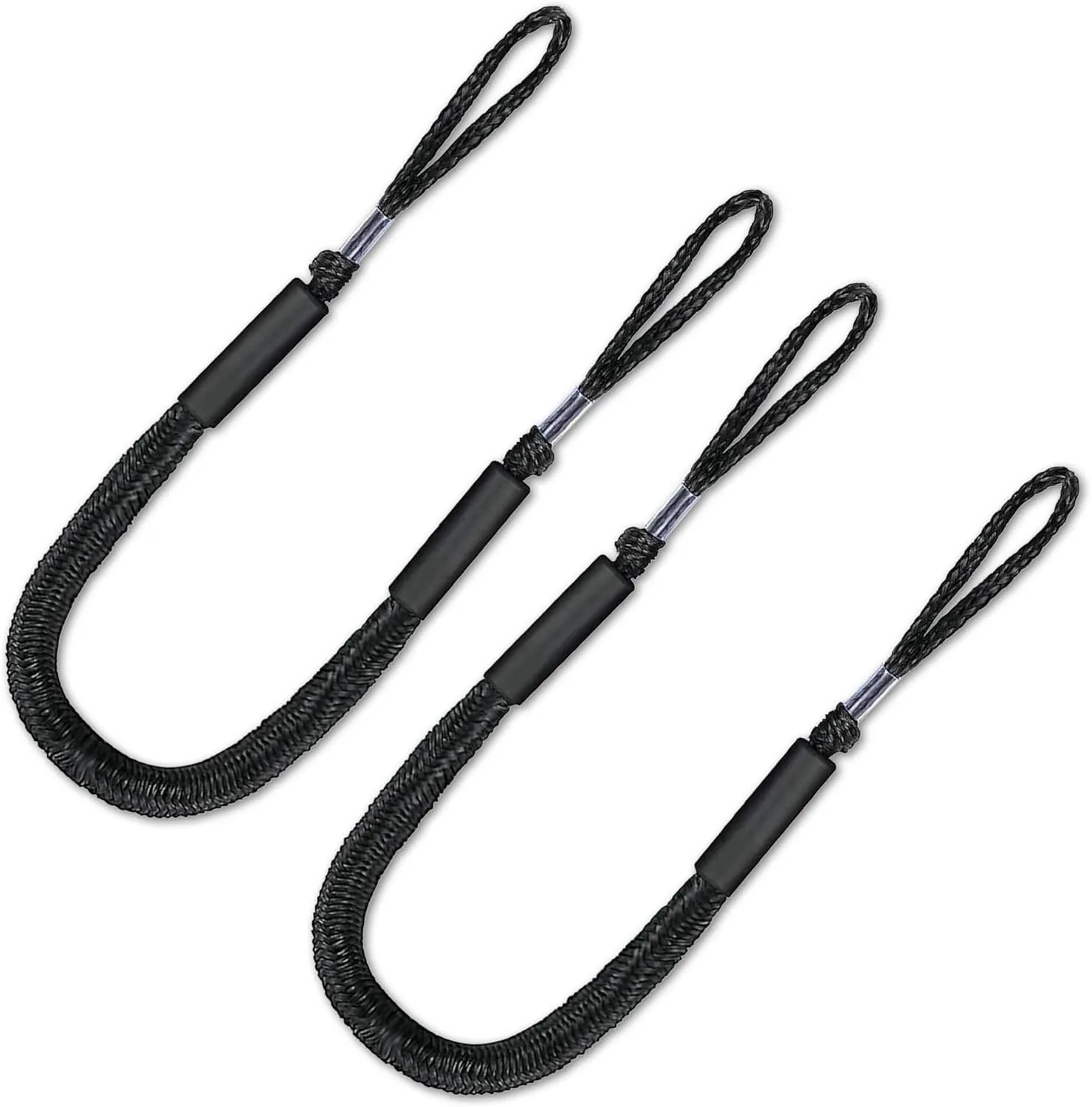 Mooring Strap Bungee Dock Line - Essential Accessories for Built-in Bumpers, Kayaks, Boats, SeaDoo, Jet Skis, Pontoons, Canoes, Jet Skis, and More 2Pack