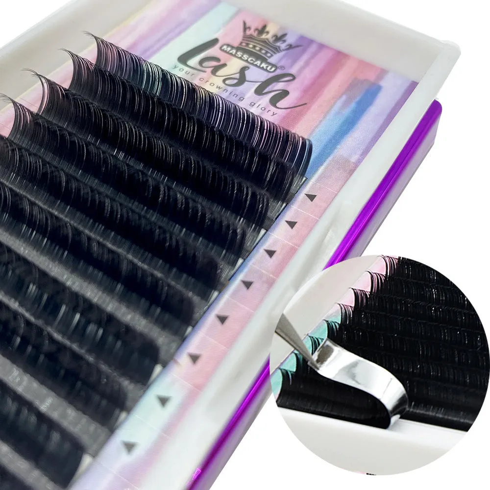 Natural Single Air False Eyelashes – Lightweight Flat Hair Double-Pointed Lashes