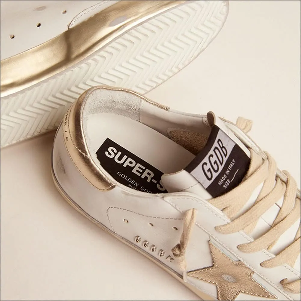nesho Sneakers for Women Leather Walking Lace-up Flat Trainers Retro Comfortable Non-Slip Sport Shoes