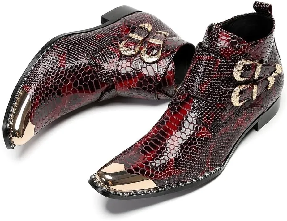 New for Men Ankle Boots Show for Holiday Genuine Leather The First Layer of Cowhide Pure Leather