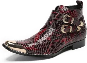 New for Men Ankle Boots Show for Holiday Genuine Leather The First Layer of Cowhide Pure Leather