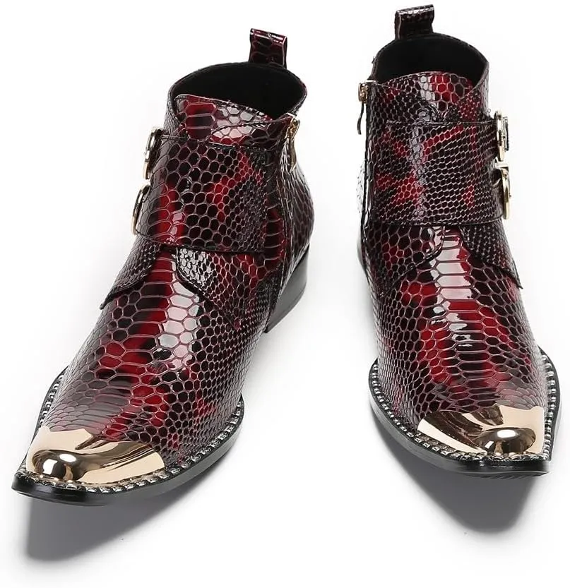 New for Men Ankle Boots Show for Holiday Genuine Leather The First Layer of Cowhide Pure Leather