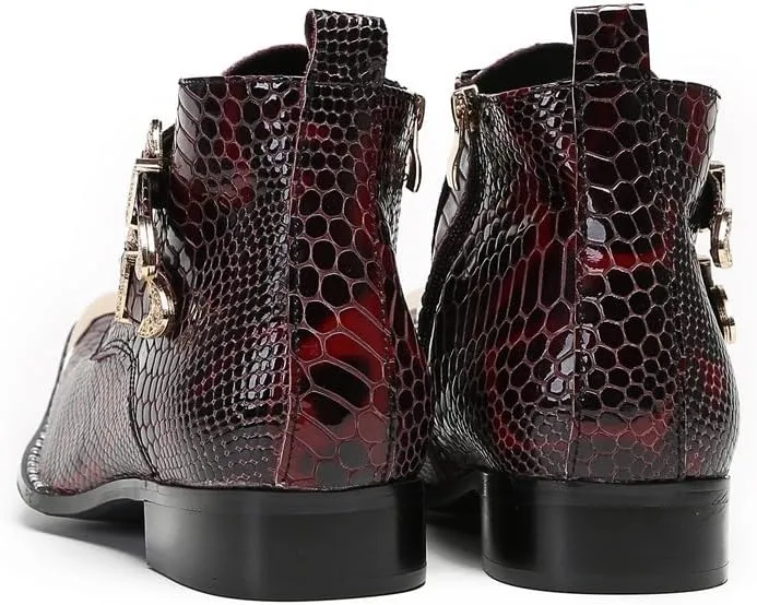 New for Men Ankle Boots Show for Holiday Genuine Leather The First Layer of Cowhide Pure Leather