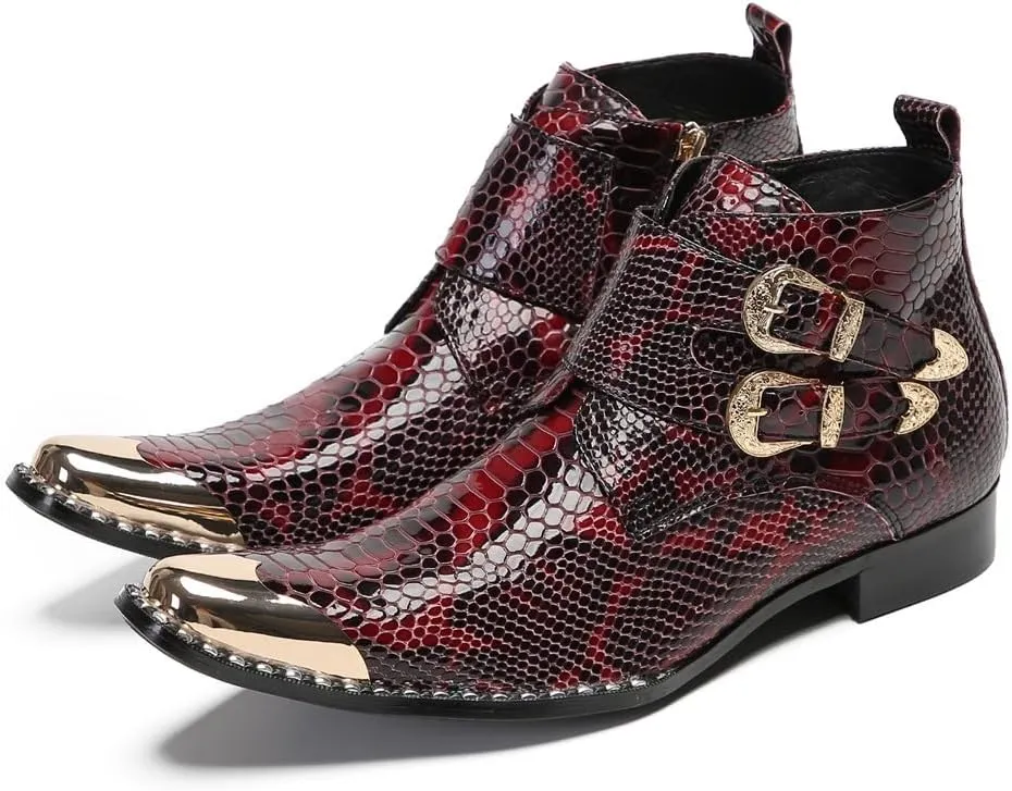 New for Men Ankle Boots Show for Holiday Genuine Leather The First Layer of Cowhide Pure Leather