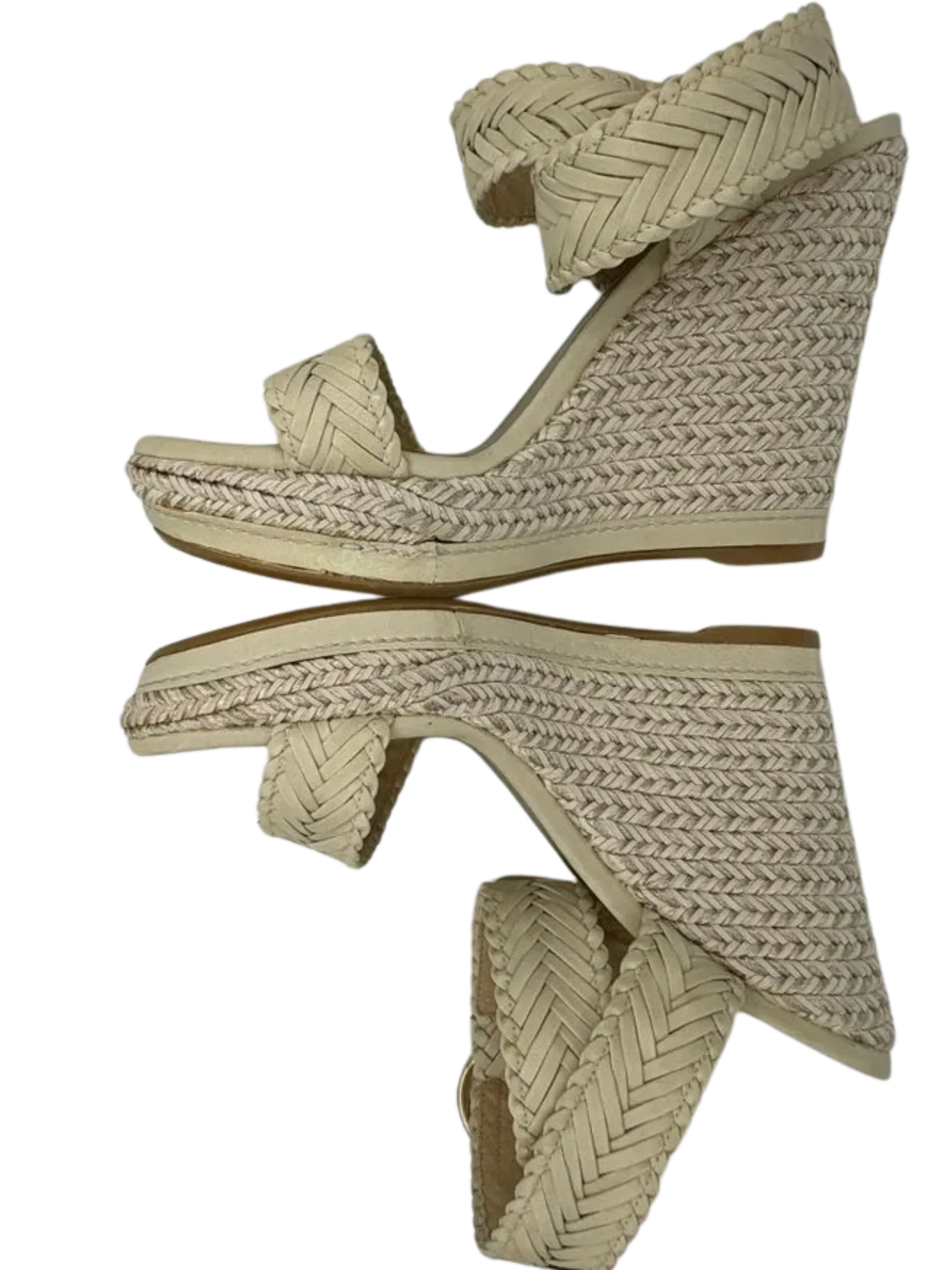 *NEW* Stuart Weitzman Elixir Braided Leather Wedge Sandal