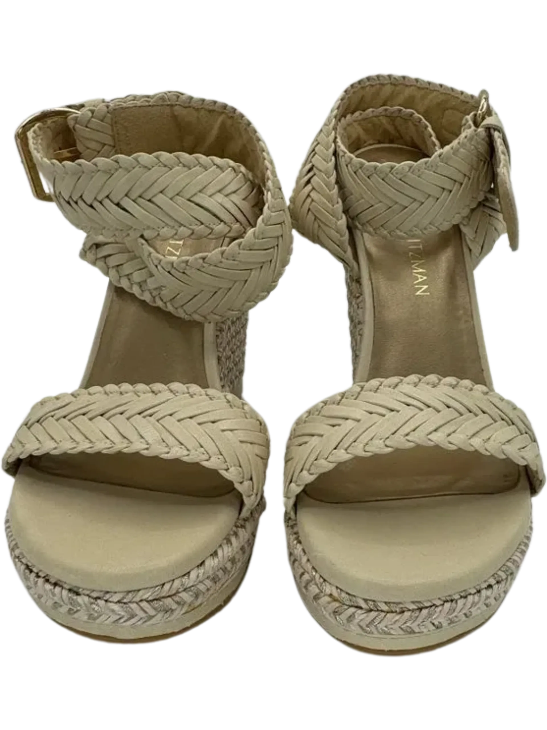 *NEW* Stuart Weitzman Elixir Braided Leather Wedge Sandal