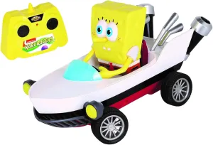 Nick Kart Racers - 2.4GHz RC Spongebob Boatmobile; Straight from The Game “Nickelodeon Kart Racers 3: Slime Speedway”; Full Function Fun; Grippy Tires for Ultimate Traction