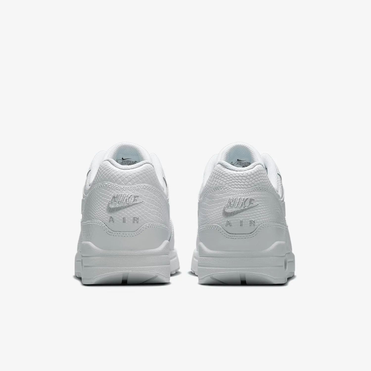 Nike Air Max 1 Premium Men's Shoes (HV1211-100, White/White/Pure Platinum/White)