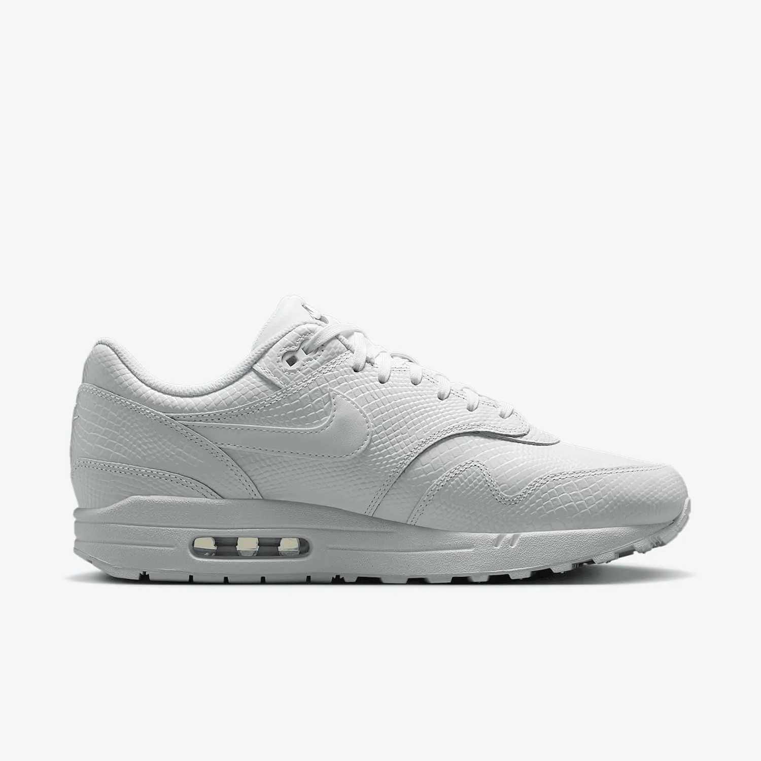 Nike Air Max 1 Premium Men's Shoes (HV1211-100, White/White/Pure Platinum/White)