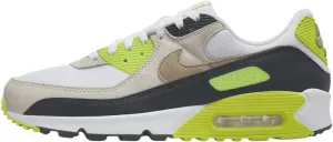 Nike Air Max 90 Men's Shoes (DM0029-107, White/Cyber/Dark Smoke Grey/Khaki) Size 11.5