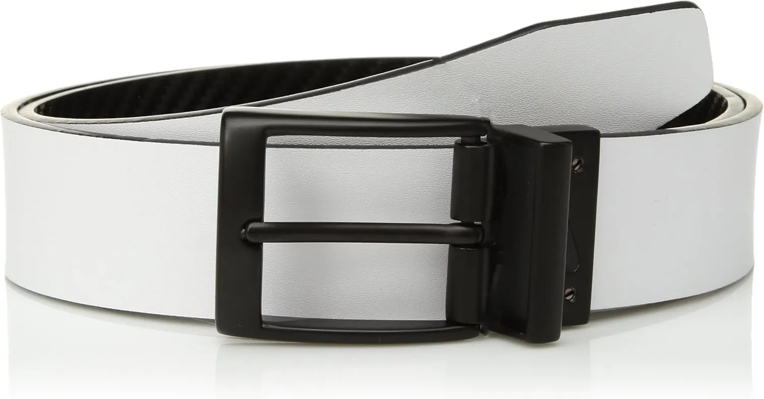 Nike Men's Carbon Fiber-Texture Reversible Belt