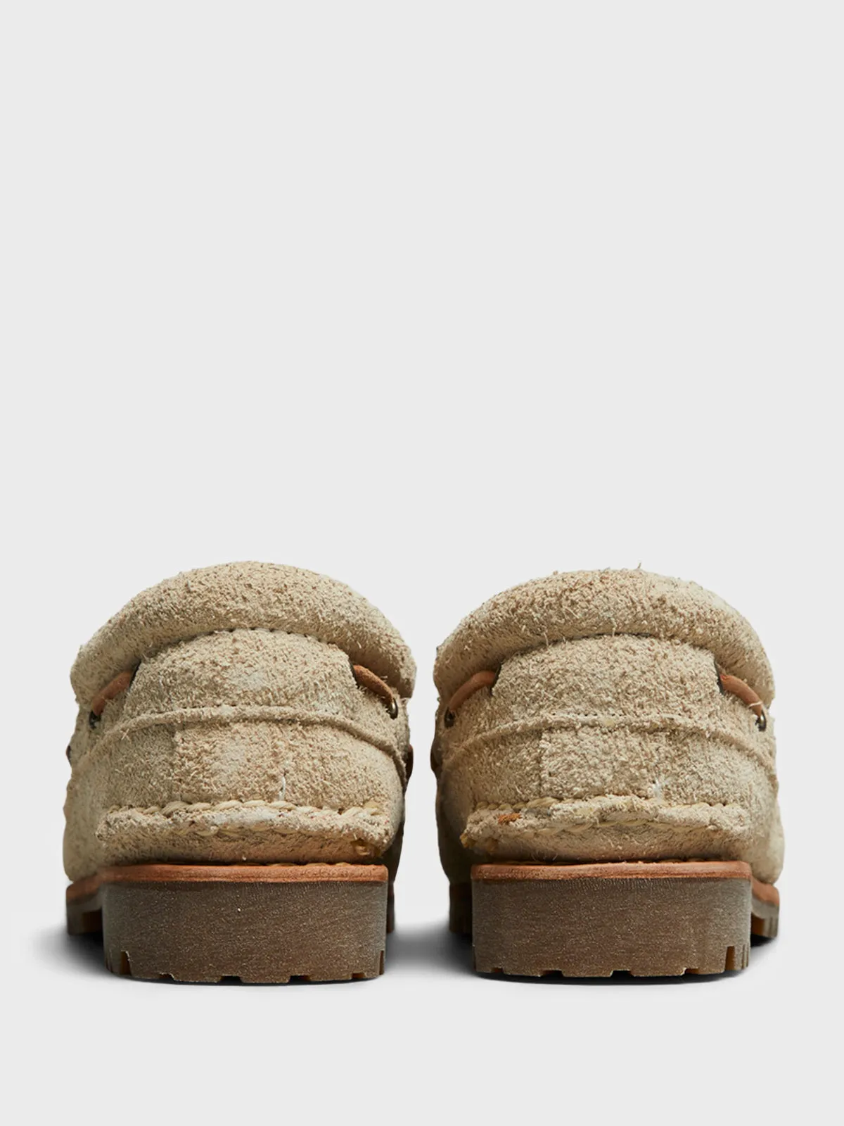 Noreen Boat Shoes in Natural Suede