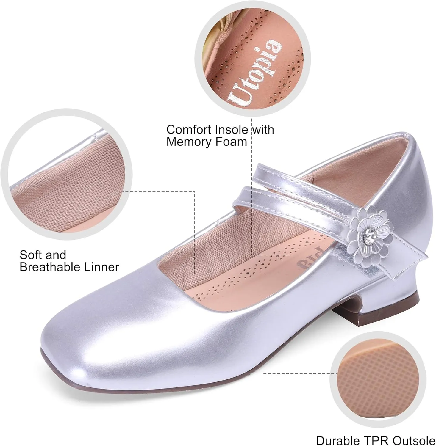 Nova Utopia Girls Low-Medium Platform Sandal Shoes
