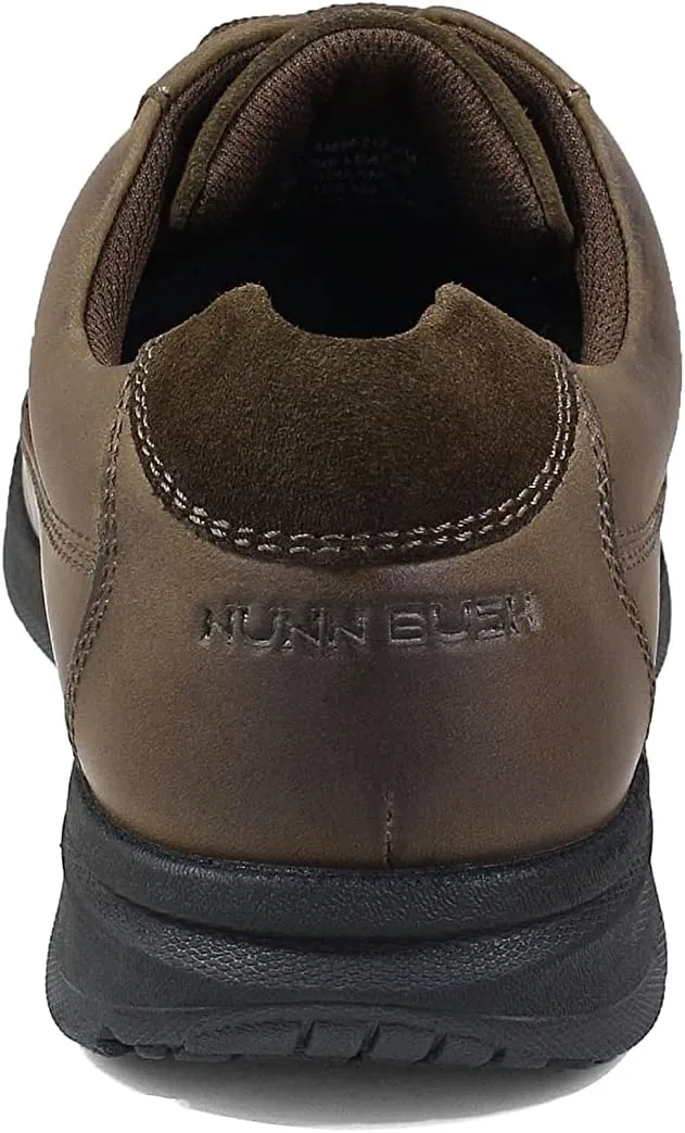 Nunn Bush Men's Cam Moc Toe Casual Lace-up with Comfort Gel and Memory Foam
