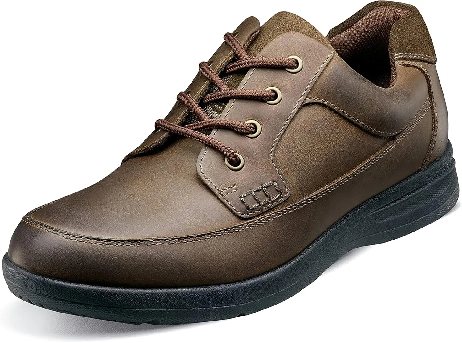 Nunn Bush Men's Cam Moc Toe Casual Lace-up with Comfort Gel and Memory Foam