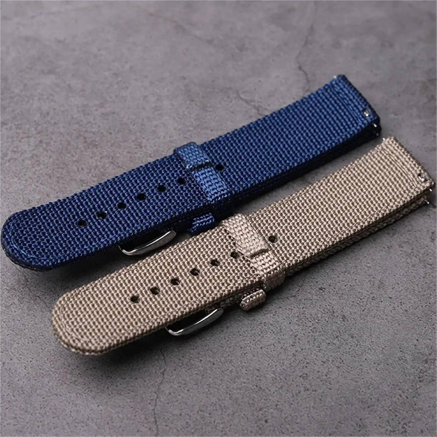 Nylon Canvas Watch Strap 20mm 22mm 24mm Quick Release Watch Band Men Women Universal Sport Bracelet Watchband