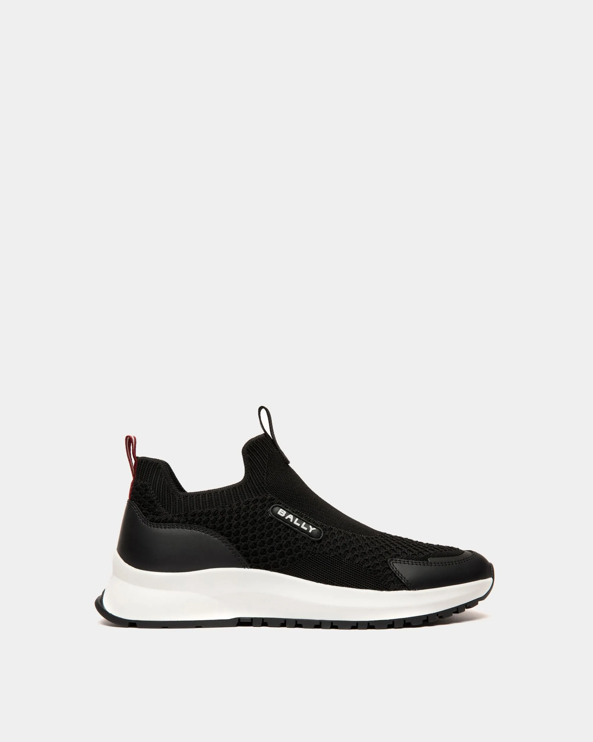 Outline Sneaker in Black Nylon