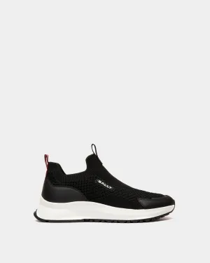 Outline Sneaker in Black Nylon