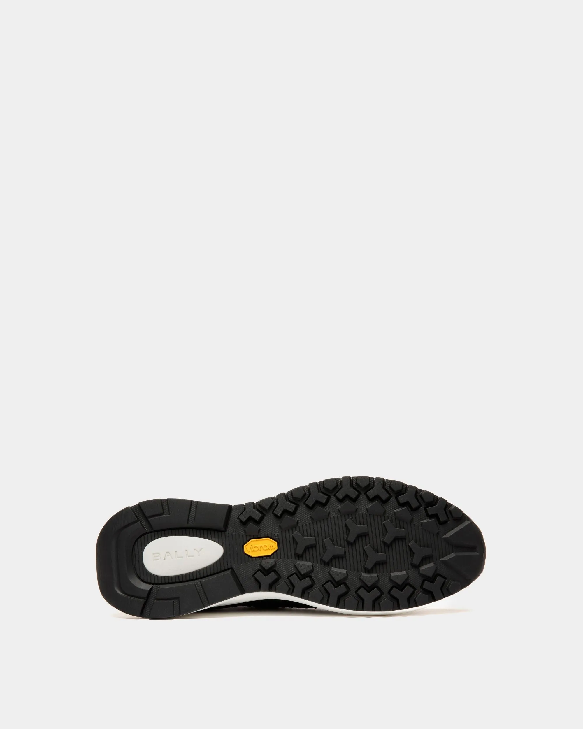 Outline Sneaker in Black Nylon