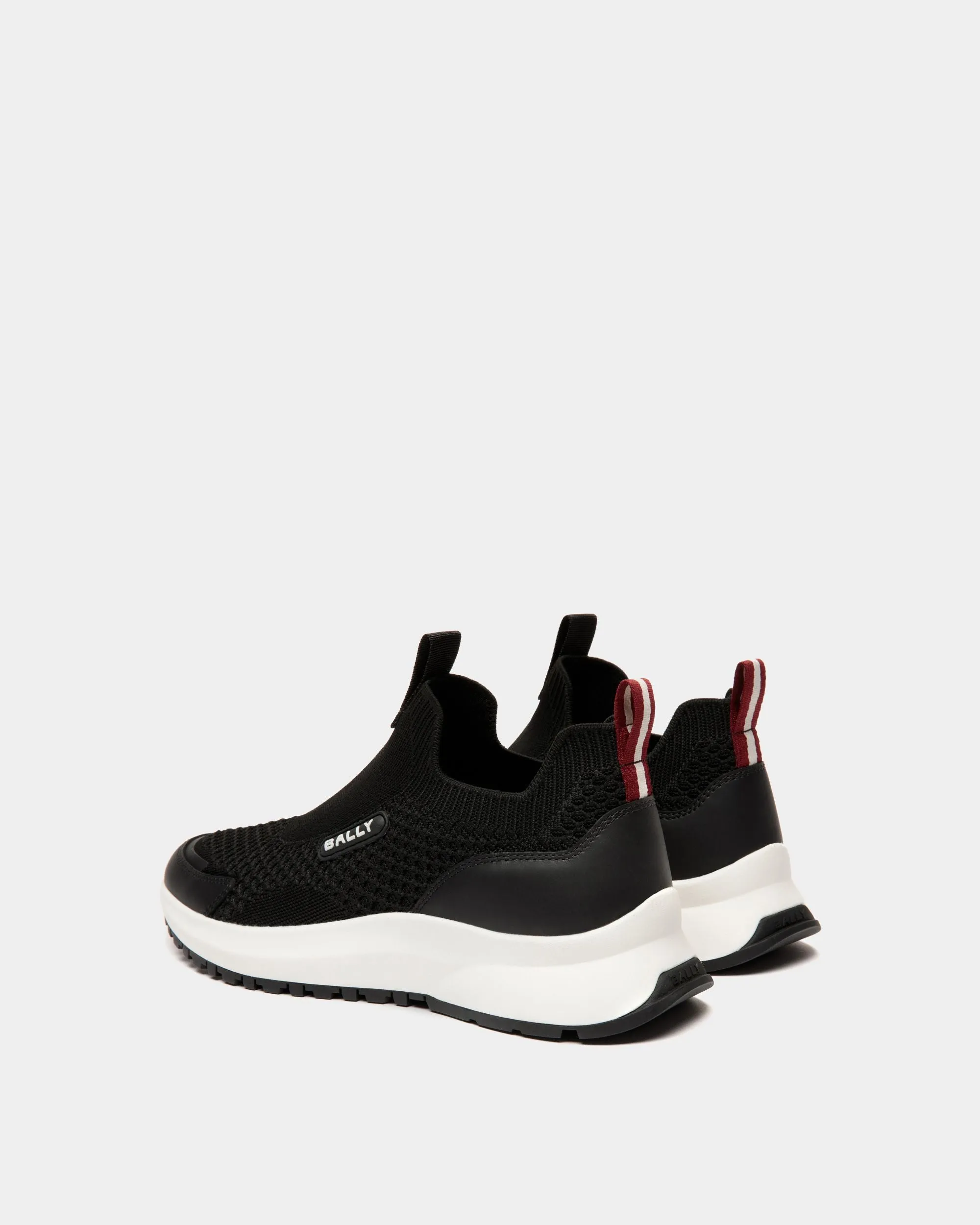 Outline Sneaker in Black Nylon