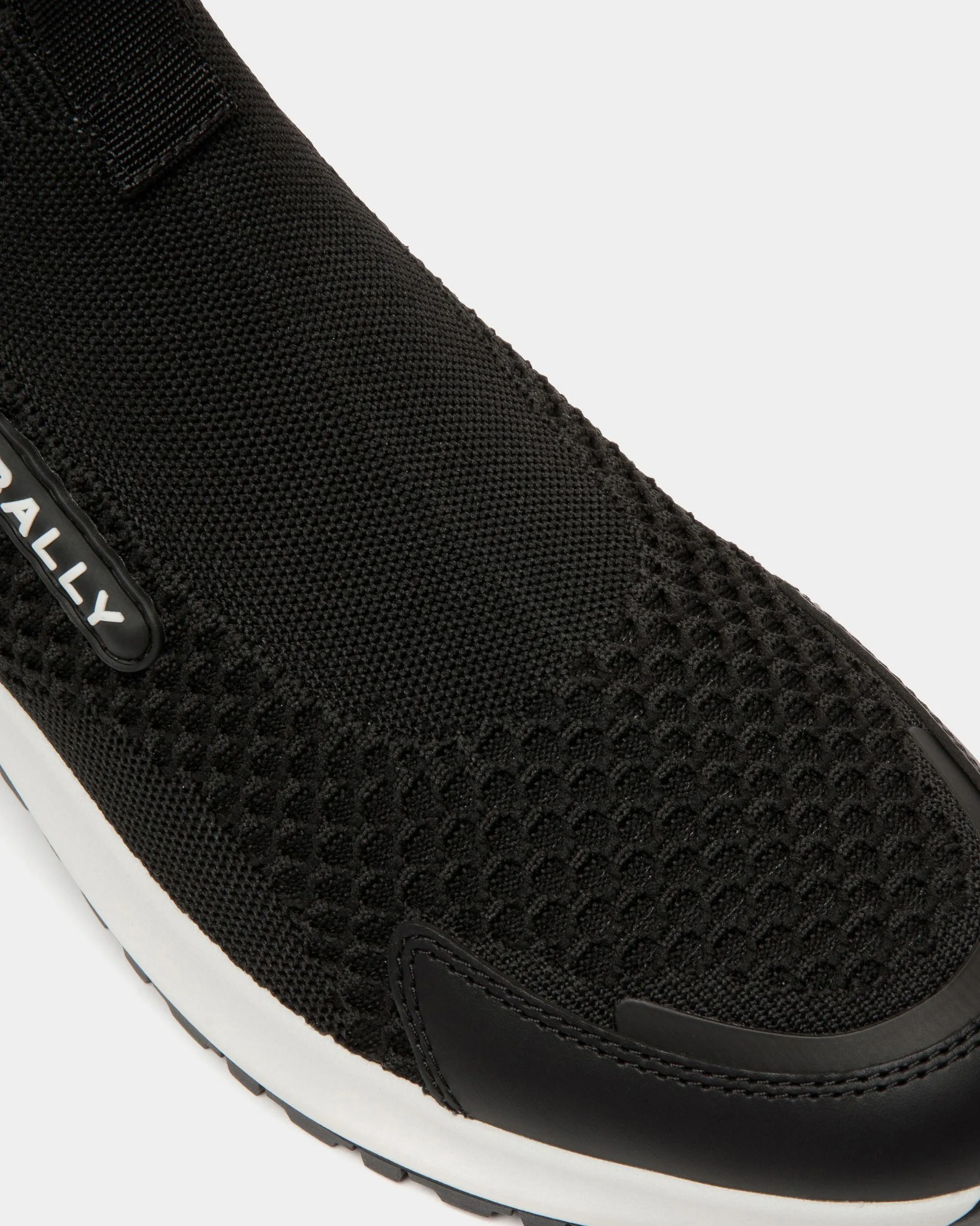 Outline Sneaker in Black Nylon