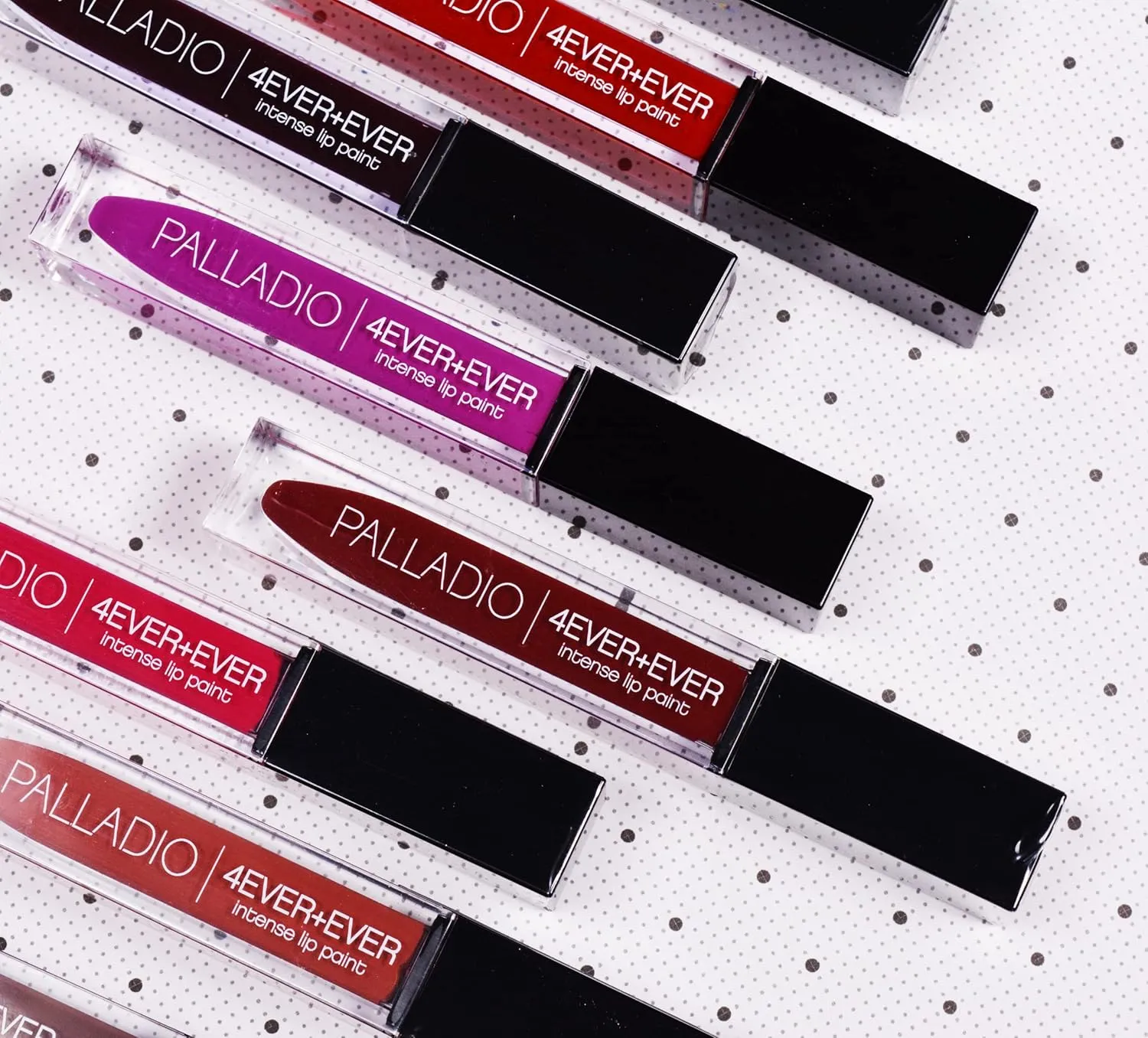 Palladio 4 Ever   Ever Intense Lip Paint, Liquid Lipstick, High Pigmented Lip Gloss, High Shine Vinyl Finish, Rich Color Coverage, Moisturizes Lips, Doe Foot Wand Applicator, déjà vu