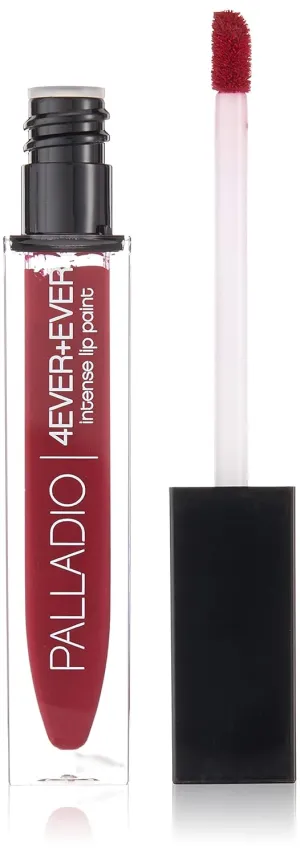 Palladio 4 Ever   Ever Intense Lip Paint, Liquid Lipstick, High Pigmented Lip Gloss, High Shine Vinyl Finish, Rich Color Coverage, Moisturizes Lips, Doe Foot Wand Applicator, déjà vu