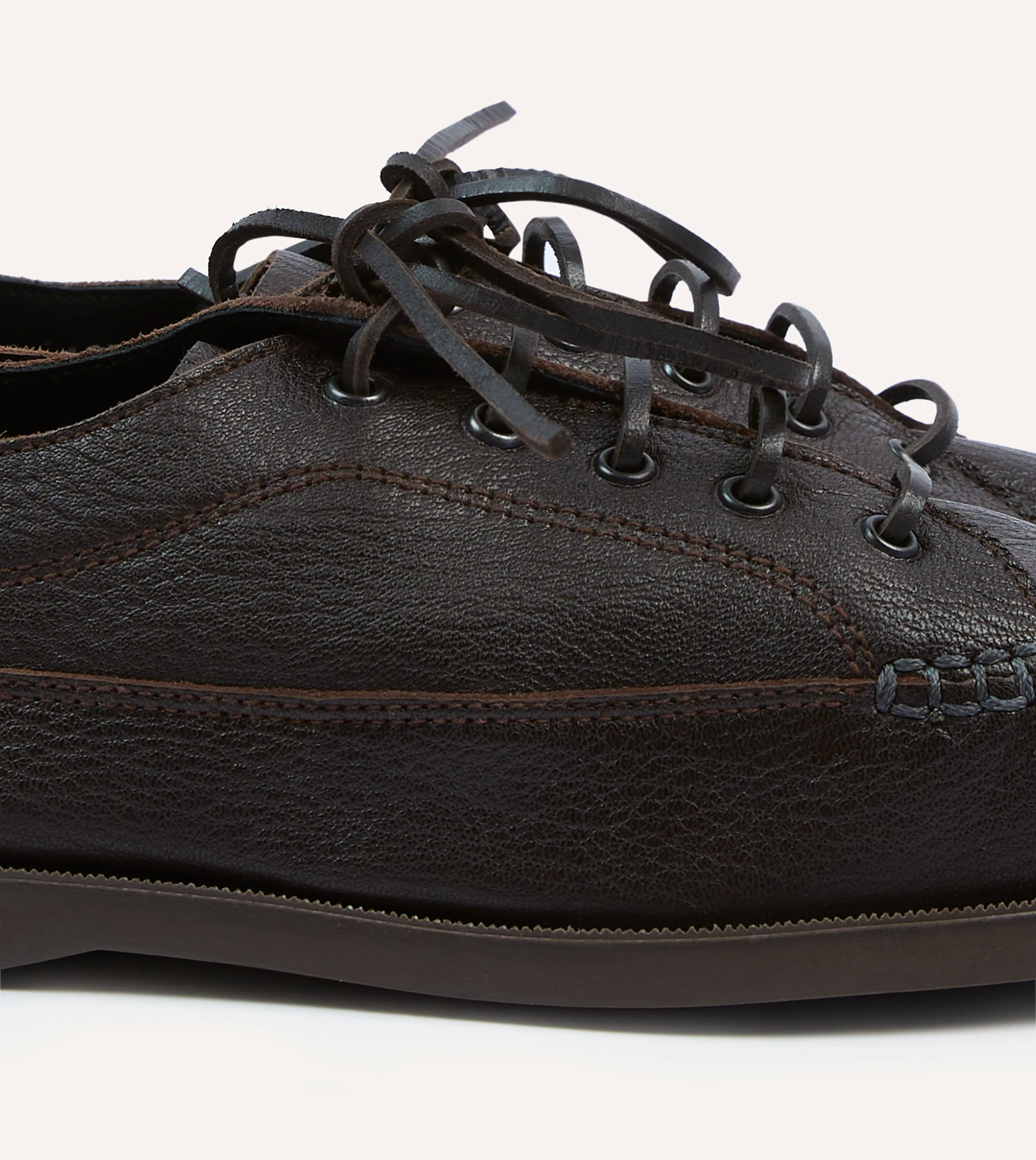 Paraboot Malibu Brown Deer Leather Boat Shoe