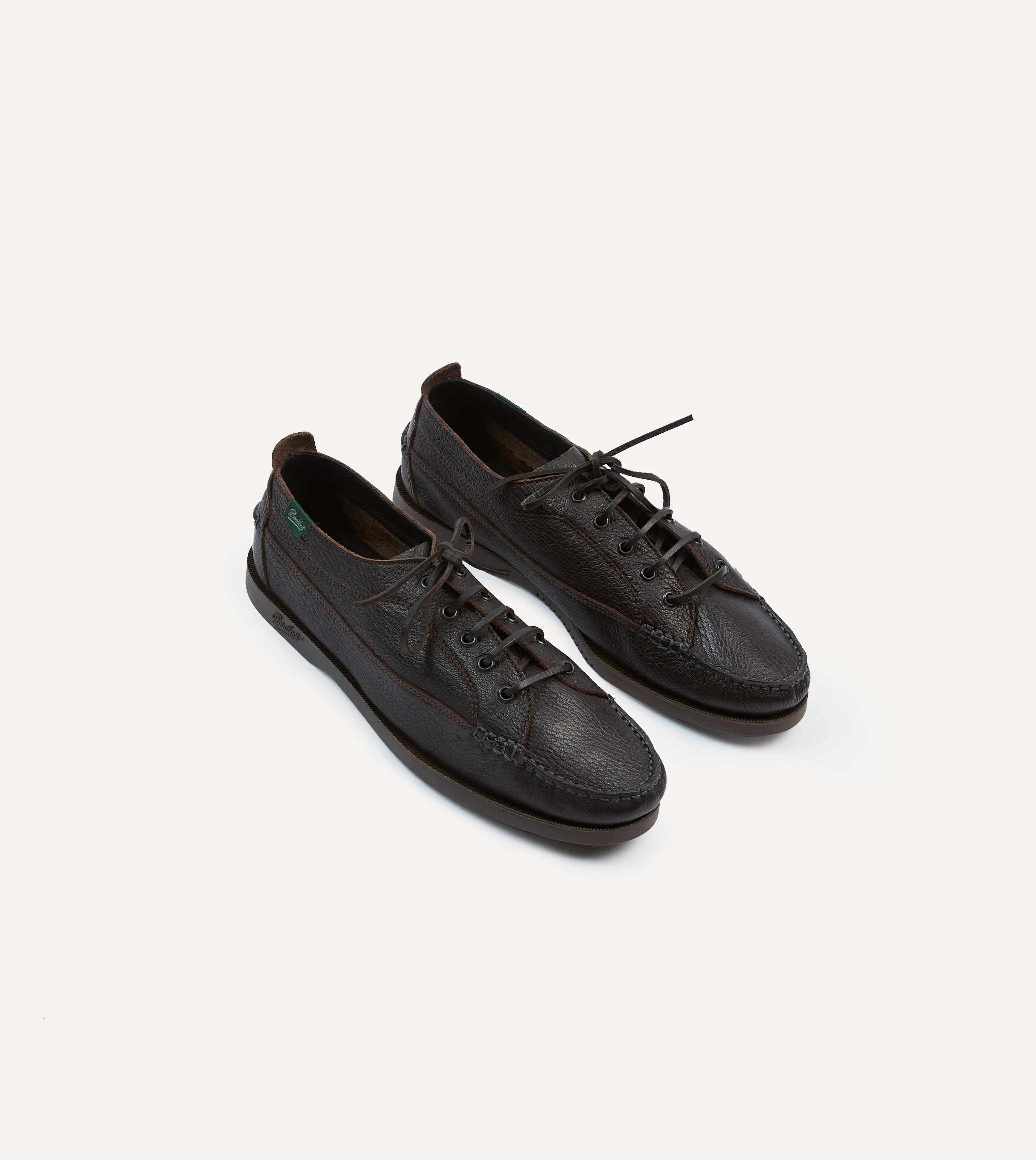 Paraboot Malibu Brown Deer Leather Boat Shoe